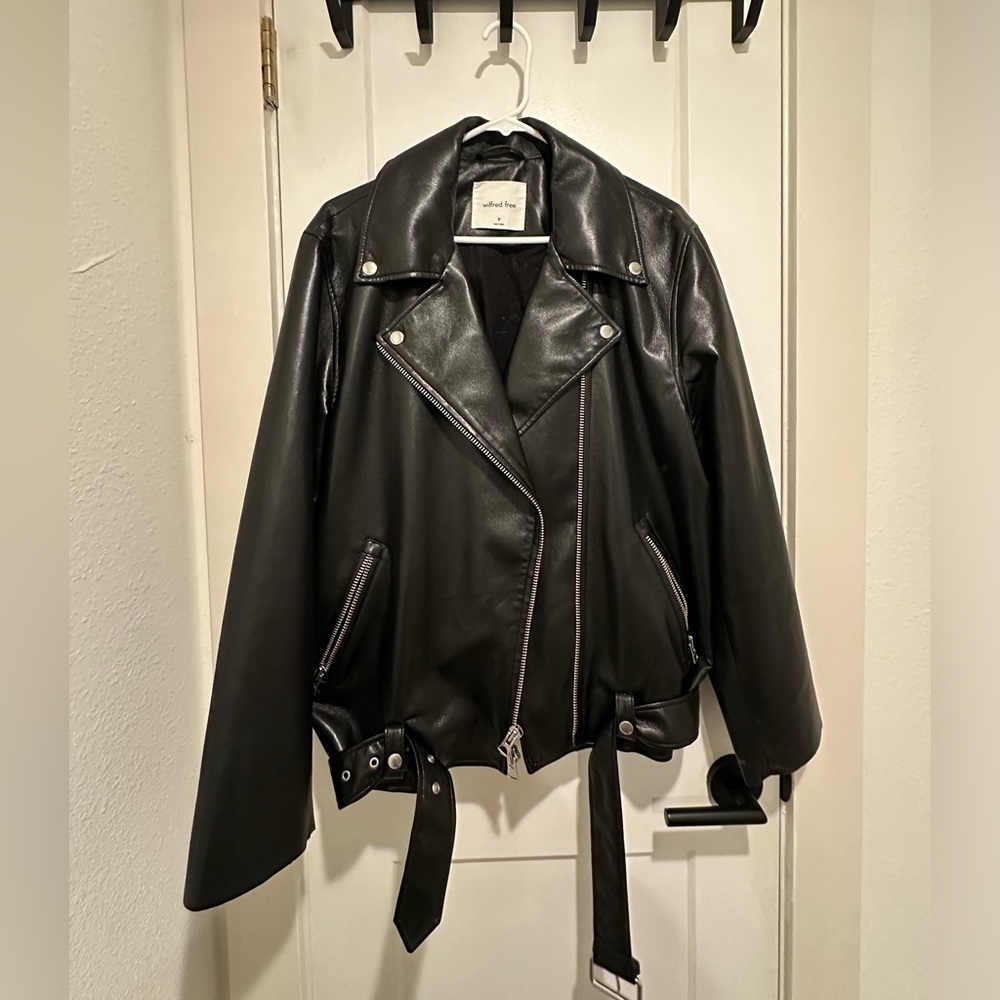 Aritzia faux leather jacket
